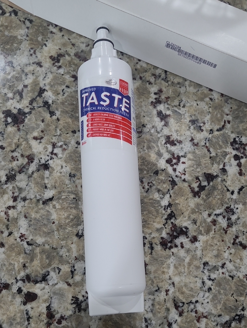 Improved Taste Water Refrigerator Filter Cartridge New In Box